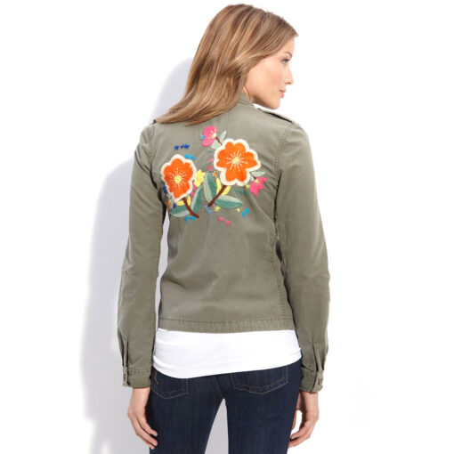 Lucky Brand Embroidered Shirt Jacket, back view